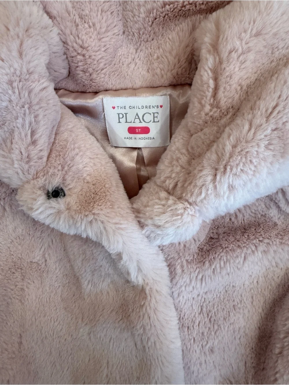 The Children's Place Pink Faux Fur  Coat
